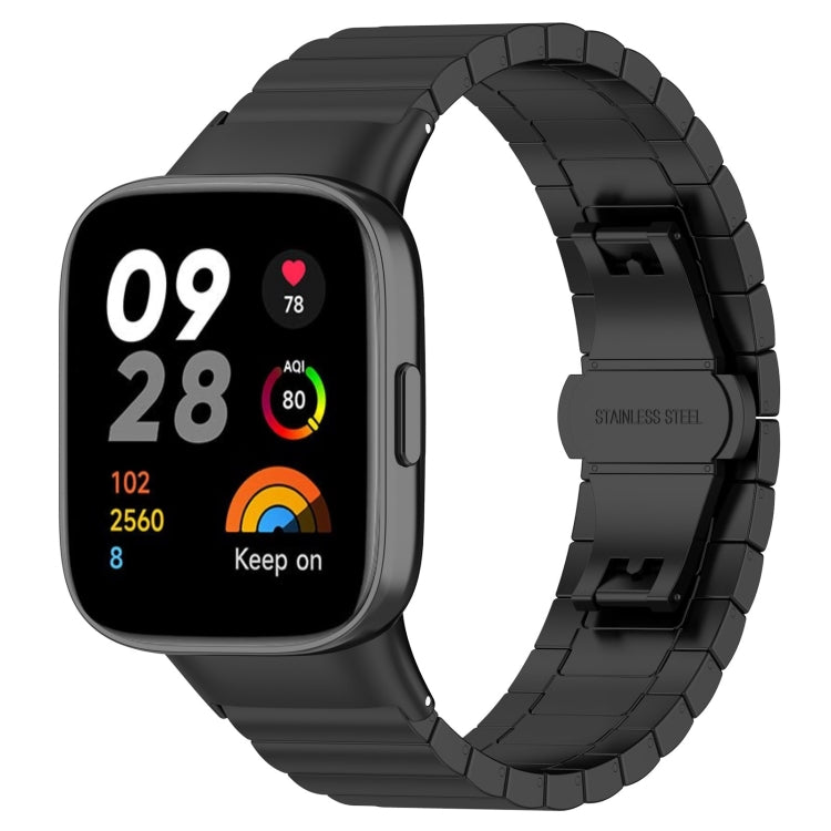 For Xiaomi Redmi Watch 3 / Mi Watch Lite 3 One-bead Steel Metal Watch Band