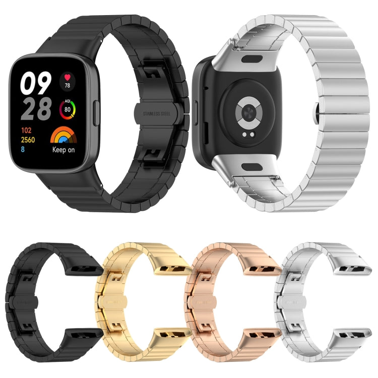 For Xiaomi Redmi Watch 3 / Mi Watch Lite 3 One-bead Steel Metal Watch Band