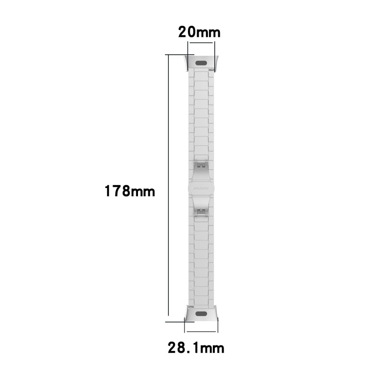 For Xiaomi Redmi Watch 3 / Mi Watch Lite 3 One-bead Steel Metal Watch Band