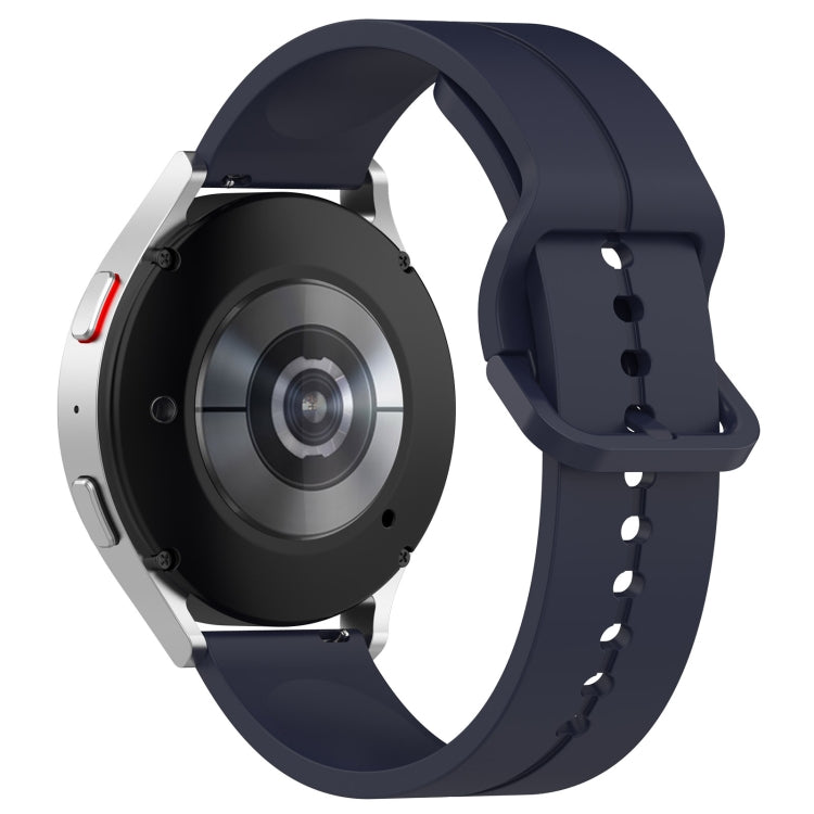 20mm Universal Flat Head Groove Silicone Watch Band