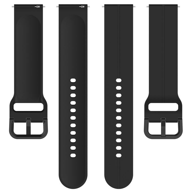 20mm Universal Flat Head Groove Silicone Watch Band