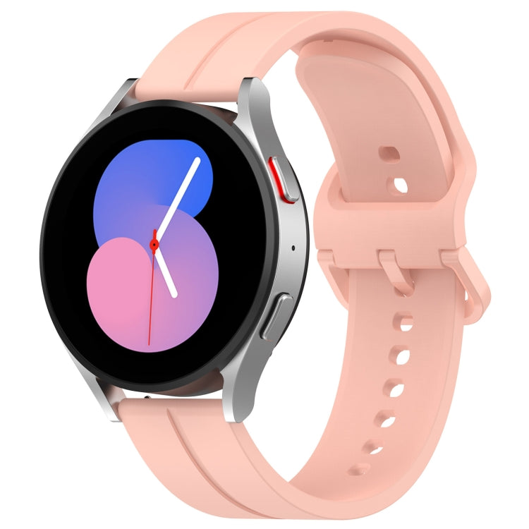 20mm Universal Flat Head Groove Silicone Watch Band