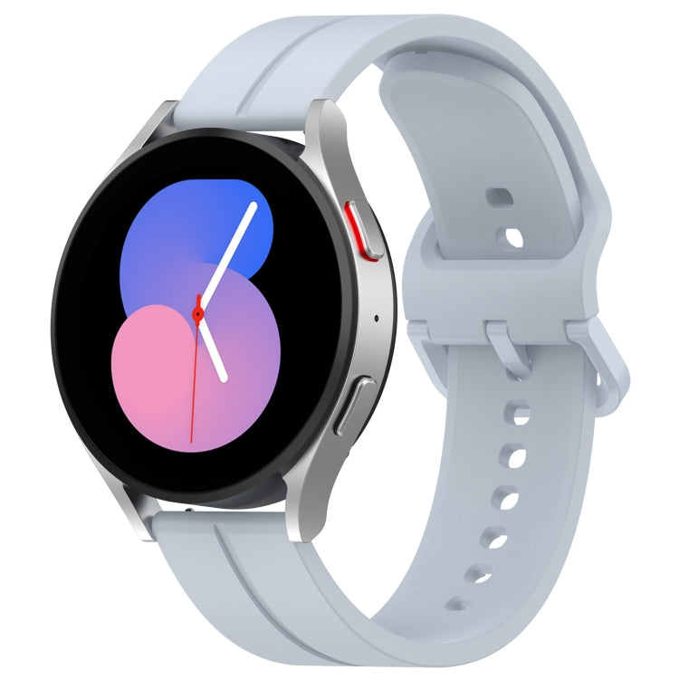 20mm Universal Flat Head Groove Silicone Watch Band