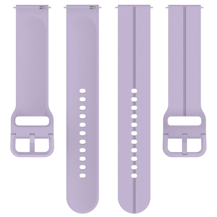 20mm Universal Flat Head Groove Silicone Watch Band