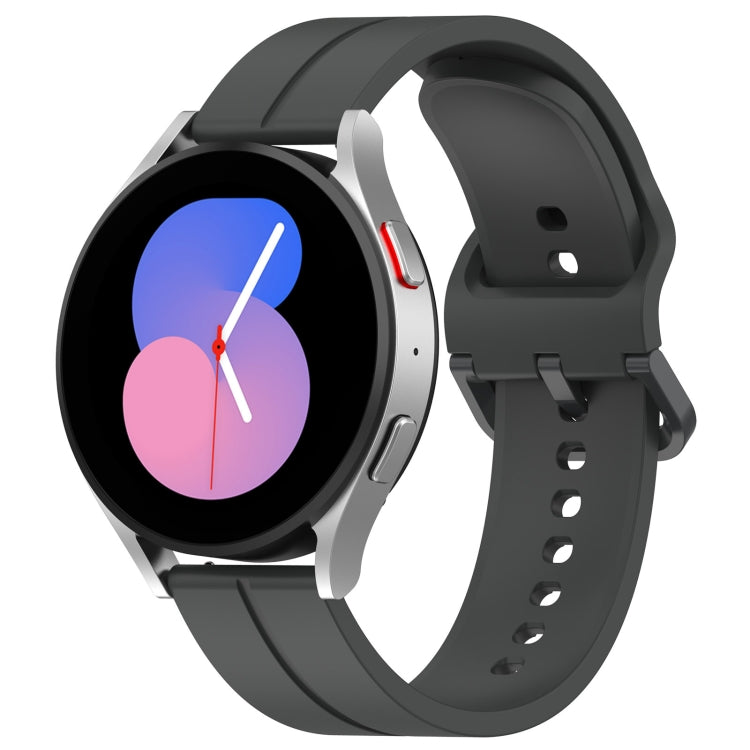 20mm Universal Flat Head Groove Silicone Watch Band
