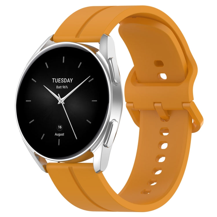 22mm Universal Flat Head Groove Silicone Watch Band