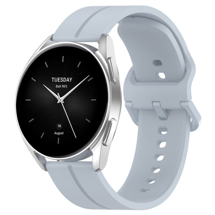 22mm Universal Flat Head Groove Silicone Watch Band