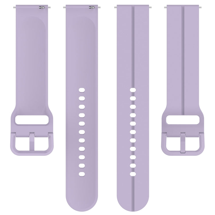 22mm Universal Flat Head Groove Silicone Watch Band