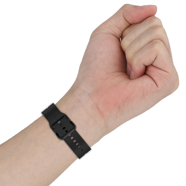 22mm Universal Flat Head Groove Silicone Watch Band