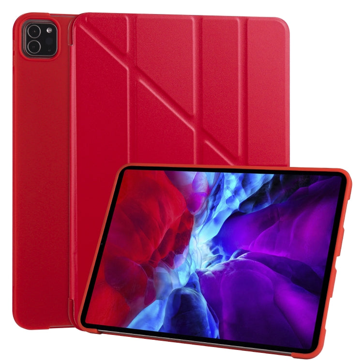 For iPad Pro 11 (2020) Multi-folding Horizontal Flip PU Leather + Shockproof Honeycomb TPU Tablet Case with Holder