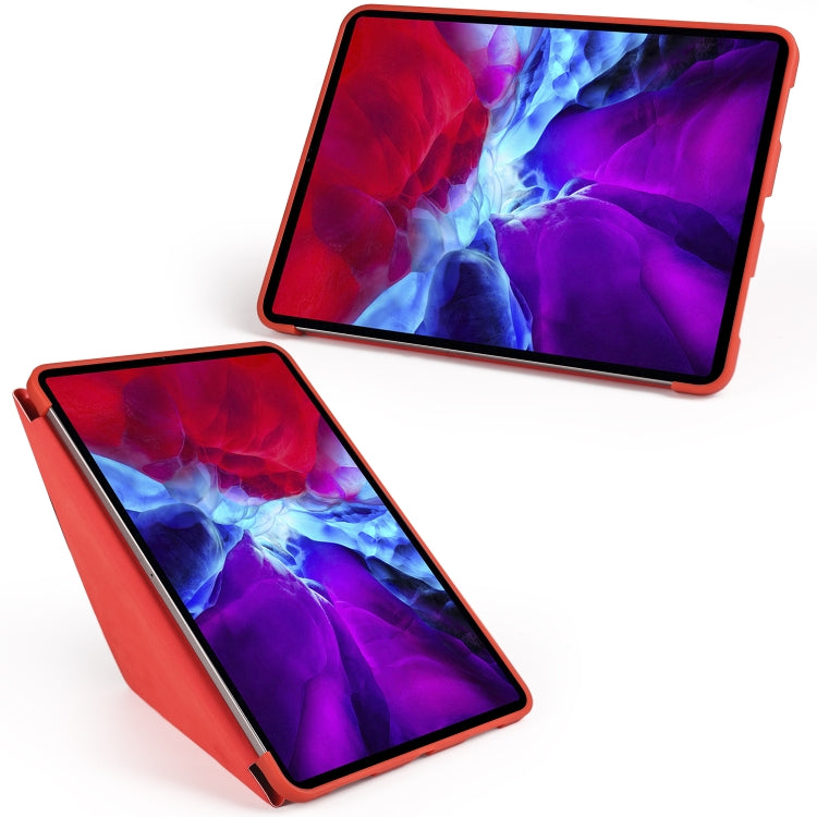 For iPad Pro 11 (2020) Multi-folding Horizontal Flip PU Leather + Shockproof Honeycomb TPU Tablet Case with Holder