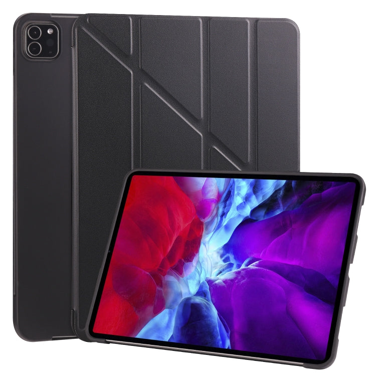 For iPad Pro 11 (2020) Multi-folding Horizontal Flip PU Leather + Shockproof Honeycomb TPU Tablet Case with Holder