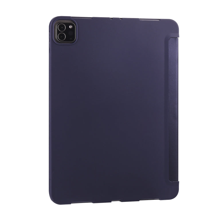 For iPad Pro 11 (2020) Multi-folding Horizontal Flip PU Leather + Shockproof Honeycomb TPU Tablet Case with Holder