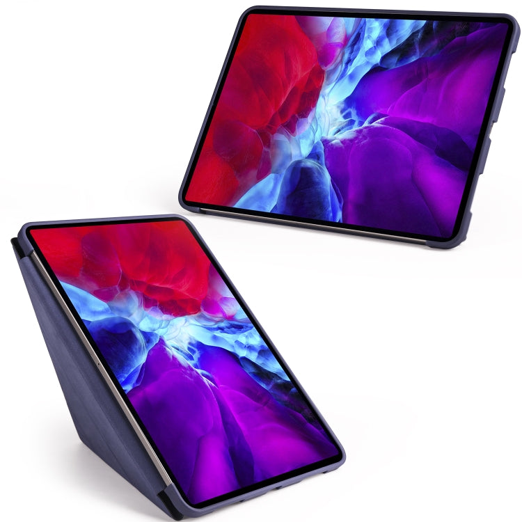 For iPad Pro 11 (2020) Multi-folding Horizontal Flip PU Leather + Shockproof Honeycomb TPU Tablet Case with Holder