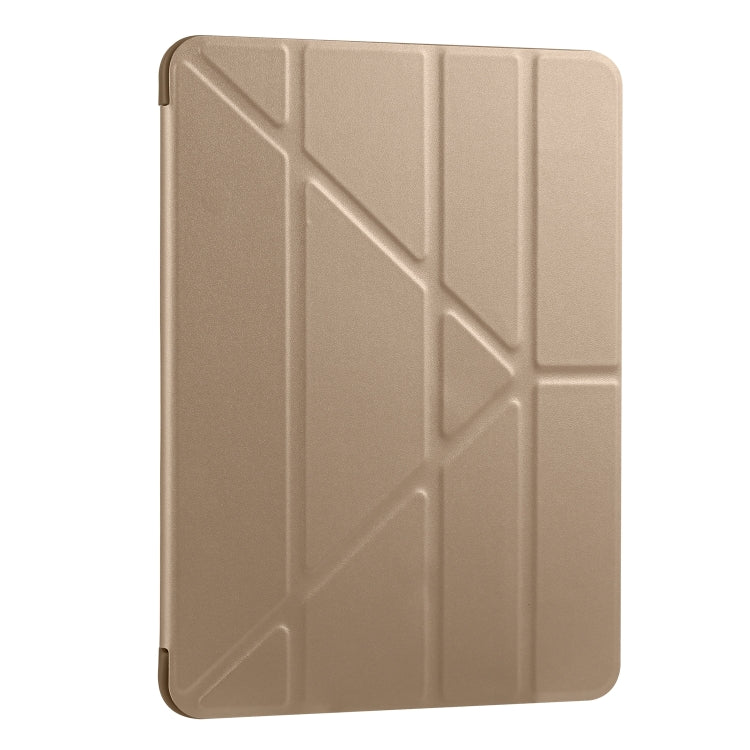 For iPad Pro 11 (2020) Multi-folding Horizontal Flip PU Leather + Shockproof Honeycomb TPU Tablet Case with Holder