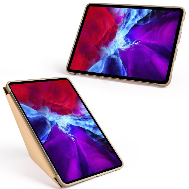 For iPad Pro 11 (2020) Multi-folding Horizontal Flip PU Leather + Shockproof Honeycomb TPU Tablet Case with Holder