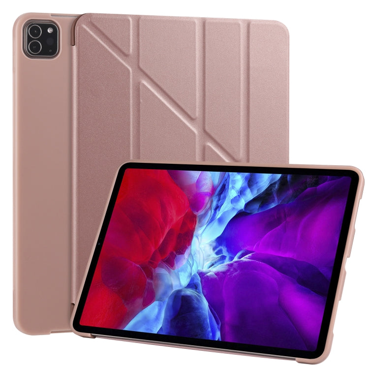 For iPad Pro 11 (2020) Multi-folding Horizontal Flip PU Leather + Shockproof Honeycomb TPU Tablet Case with Holder