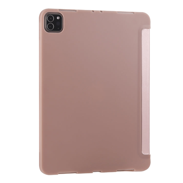 For iPad Pro 11 (2020) Multi-folding Horizontal Flip PU Leather + Shockproof Honeycomb TPU Tablet Case with Holder