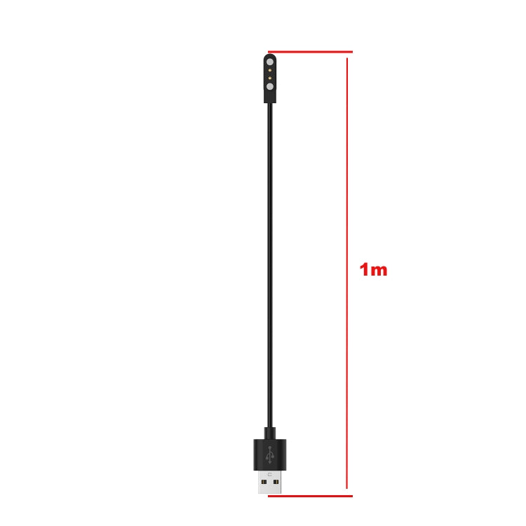 For OnePlus Nord Watch Magnetic Charging Cable, Length:1m(Black)