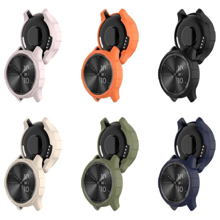 For Garmin Vivomove Trend Armor Hollow Watch Protective Case