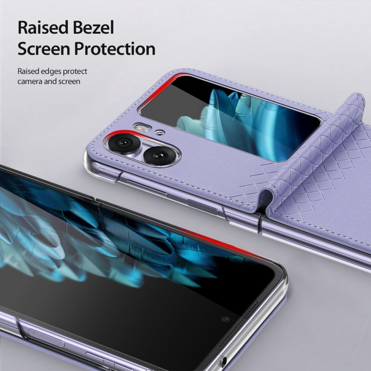 For OPPO Find N2 Flip DUX DUCIS Bril Series PU + TPU Phone Case