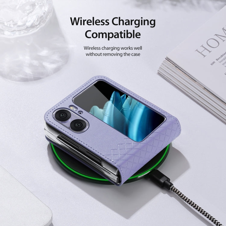 For OPPO Find N2 Flip DUX DUCIS Bril Series PU + TPU Phone Case