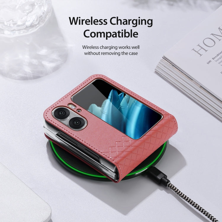 For OPPO Find N2 Flip DUX DUCIS Bril Series PU + TPU Phone Case