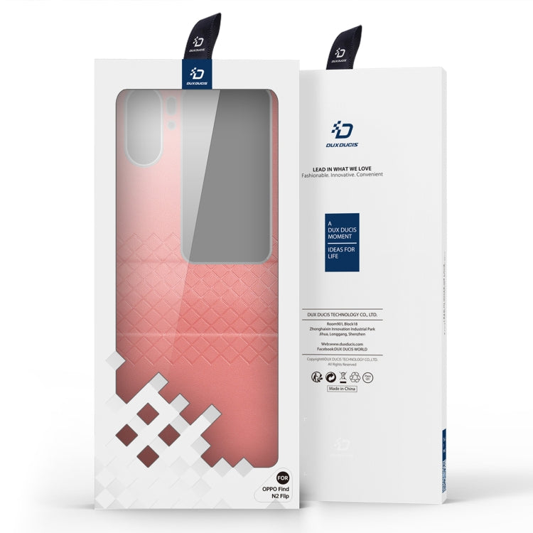 For OPPO Find N2 Flip DUX DUCIS Bril Series PU + TPU Phone Case