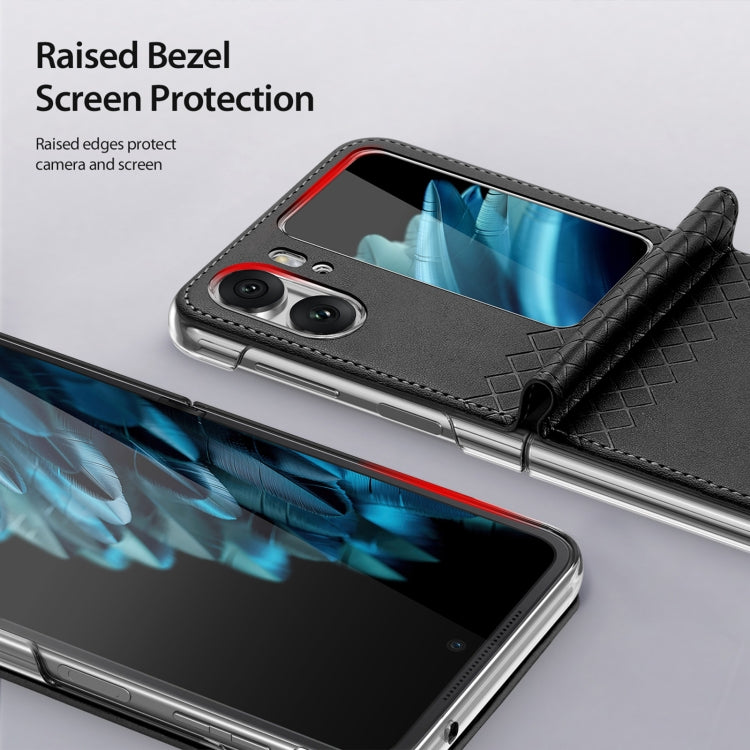For OPPO Find N2 Flip DUX DUCIS Bril Series PU + TPU Phone Case