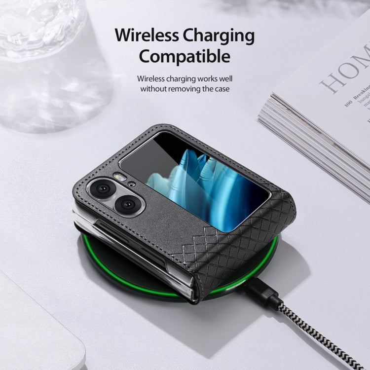 For OPPO Find N2 Flip DUX DUCIS Bril Series PU + TPU Phone Case