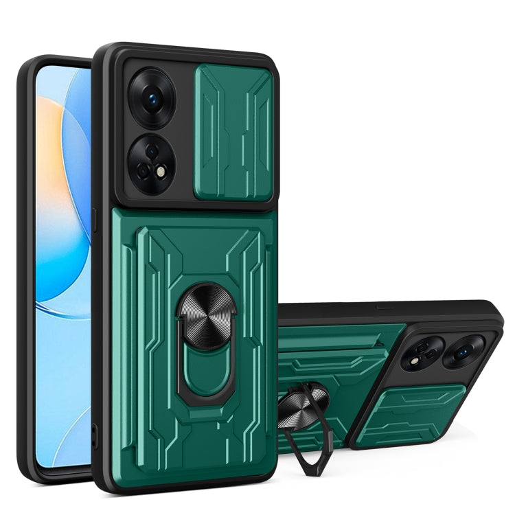 For OPPO Reno8 T 4G Sliding Camshield Card Phone Case