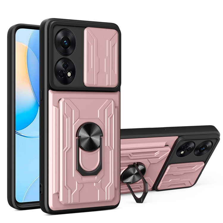 For OPPO Reno8 T 4G Sliding Camshield Card Phone Case