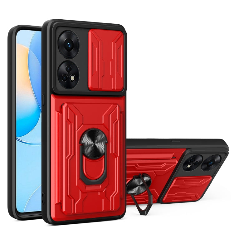 For OPPO Reno8 T 4G Sliding Camshield Card Phone Case