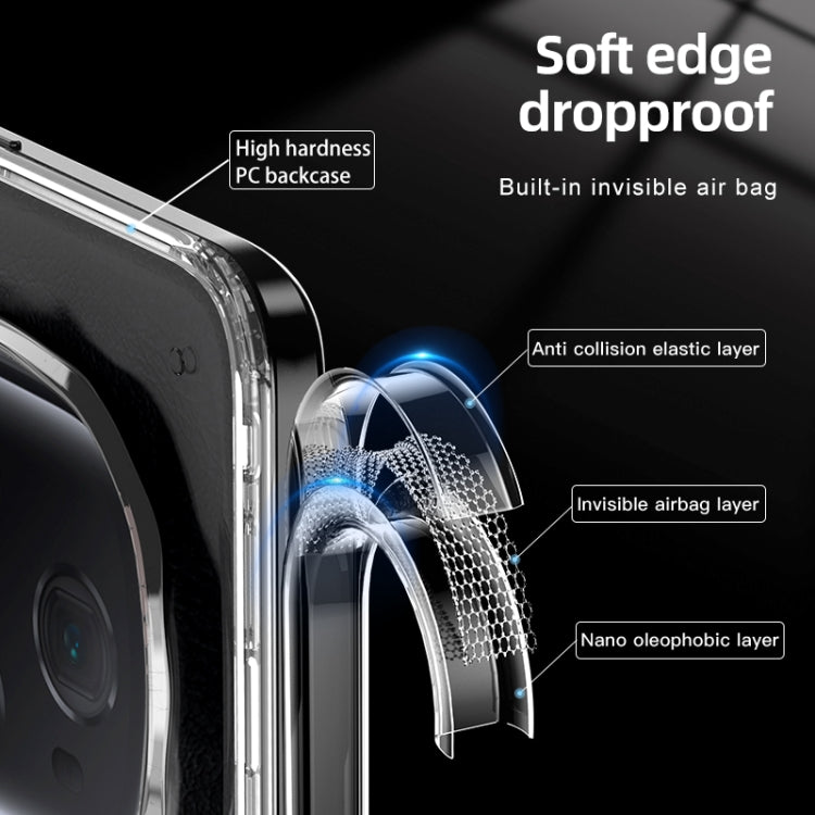 For Honor Magic5 Ultimate Armor Clear TPU Hard PC Phone Case