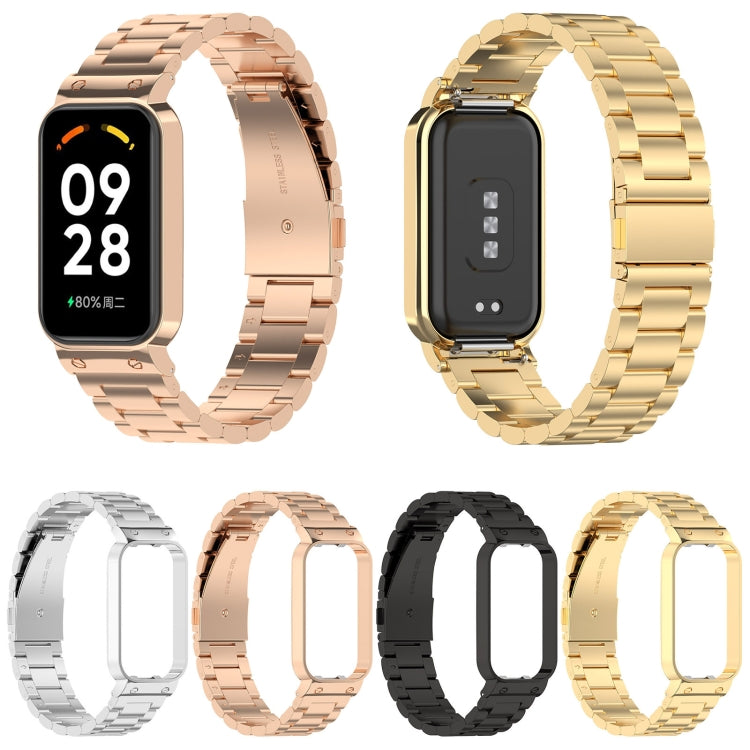 For Redmi Band 2 Three-bead Steel Watch Band