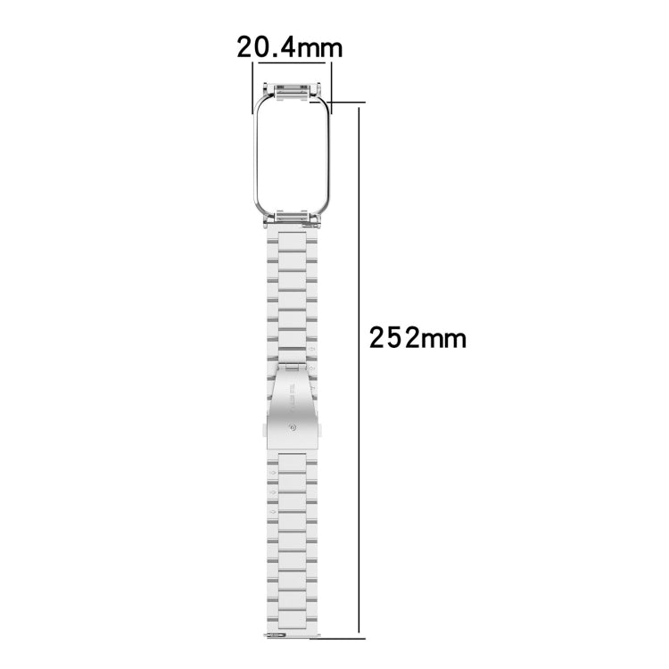 For Redmi Band 2 Three-bead Steel Watch Band
