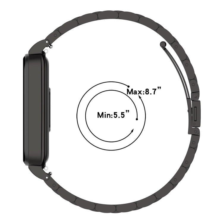 For Redmi Band 2 Three-bead Steel Watch Band
