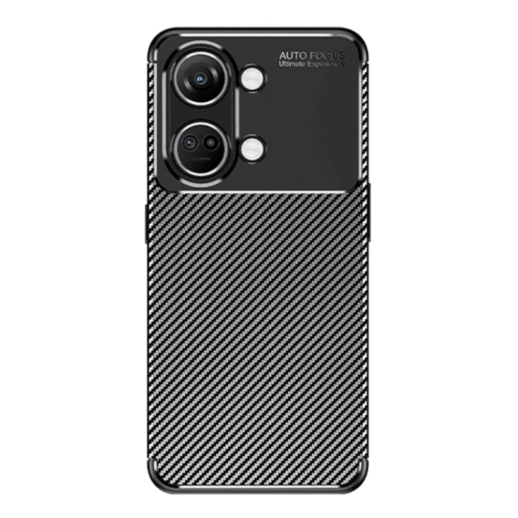 For OnePlus Ace 2V Carbon Fiber Texture Shockproof TPU Phone Case(Black)
