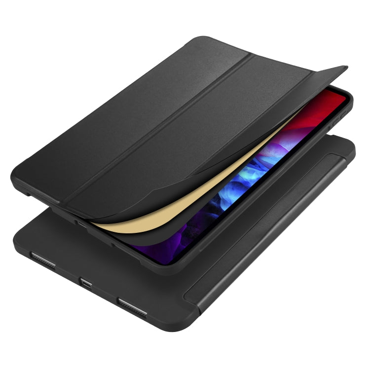 For iPad Pro 11 (2020) 3-folding Horizontal Flip PU Leather + Shockproof Honeycomb TPU Tablet Case with Holder
