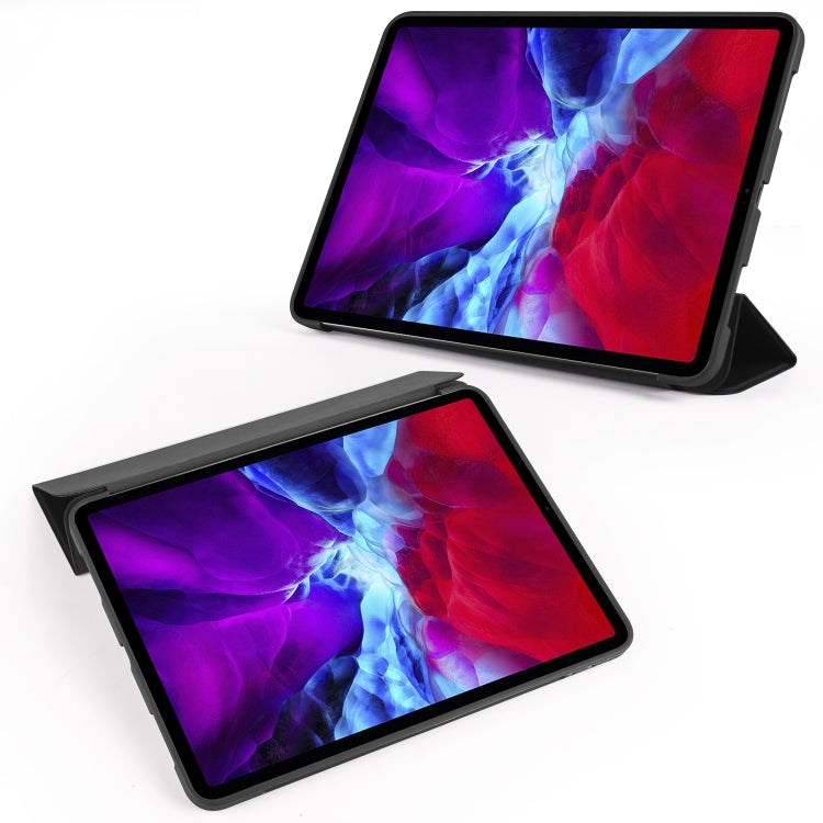 For iPad Pro 11 (2020) 3-folding Horizontal Flip PU Leather + Shockproof Honeycomb TPU Tablet Case with Holder