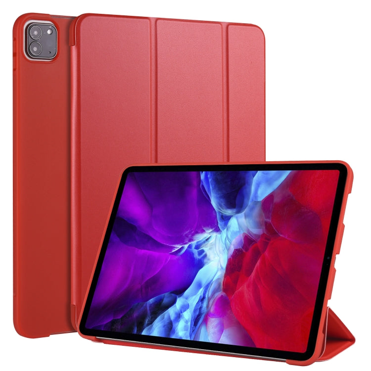 For iPad Pro 11 (2020) 3-folding Horizontal Flip PU Leather + Shockproof Honeycomb TPU Tablet Case with Holder