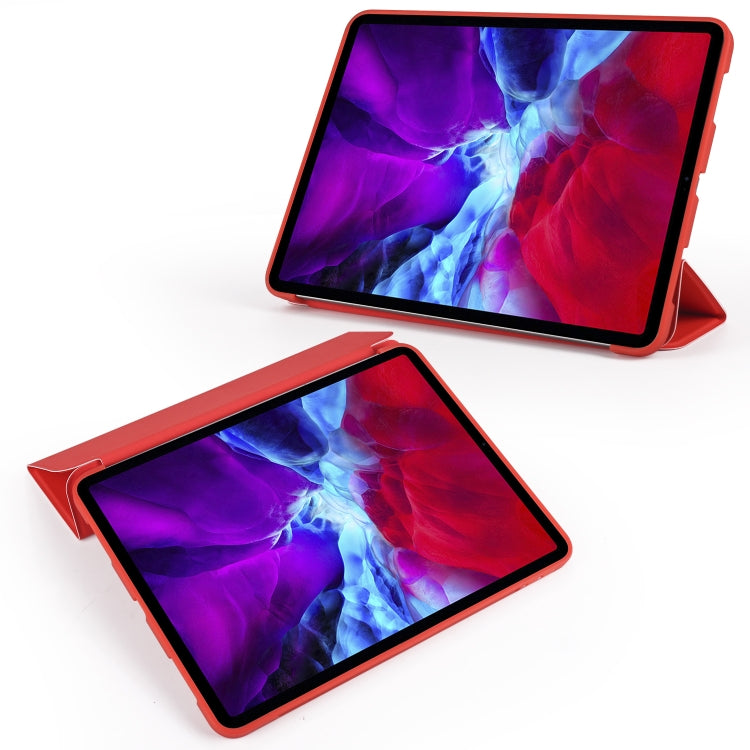 For iPad Pro 11 (2020) 3-folding Horizontal Flip PU Leather + Shockproof Honeycomb TPU Tablet Case with Holder