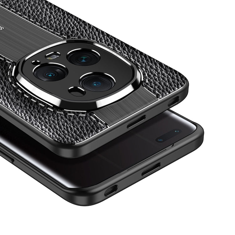 For Honor Magic5 Ultimate Litchi Texture Shockproof TPU Phone Case