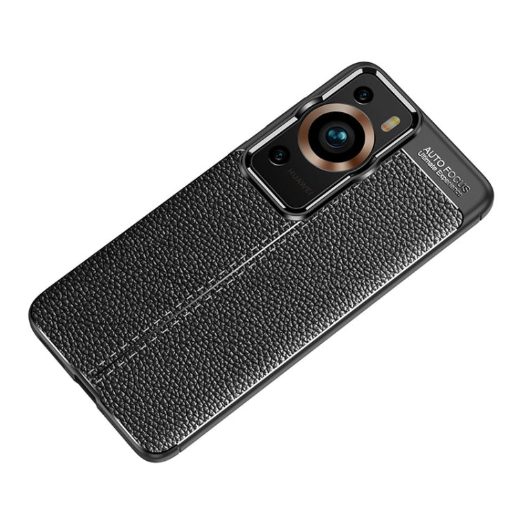For Huawei P60 Pro Litchi Texture Shockproof TPU Phone Case
