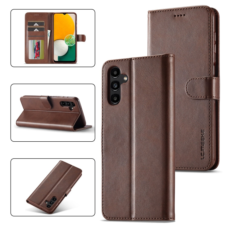 For Samsung Galaxy A24 4G / 5G LC.IMEEKE Calf Texture Leather Phone Case