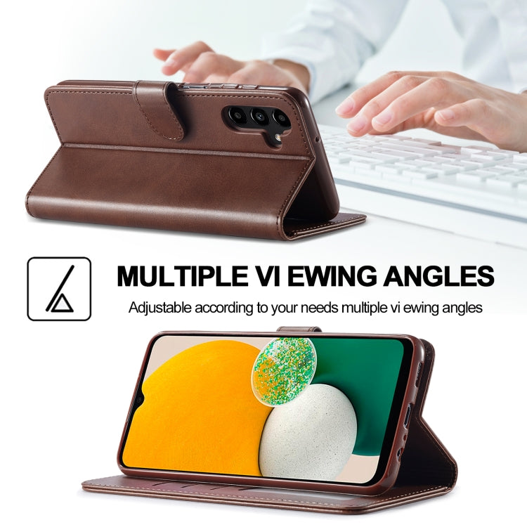 For Samsung Galaxy A24 4G / 5G LC.IMEEKE Calf Texture Leather Phone Case