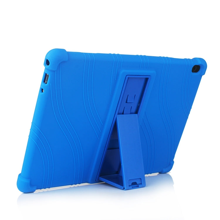 For Lenovo Tab M10 Tablet PC Silicone Protective Case with Invisible Bracket