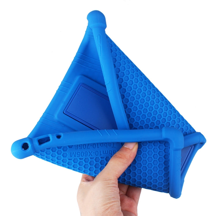 For Lenovo Tab M10 Tablet PC Silicone Protective Case with Invisible Bracket