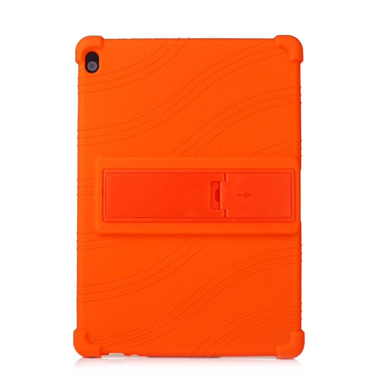For Lenovo Tab M10 Tablet PC Silicone Protective Case with Invisible Bracket