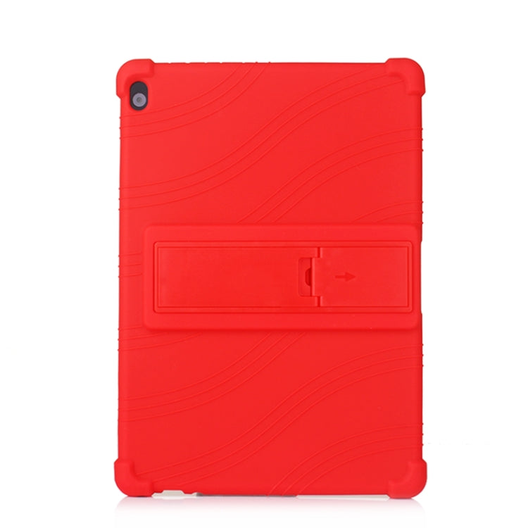 For Lenovo Tab M10 Tablet PC Silicone Protective Case with Invisible Bracket